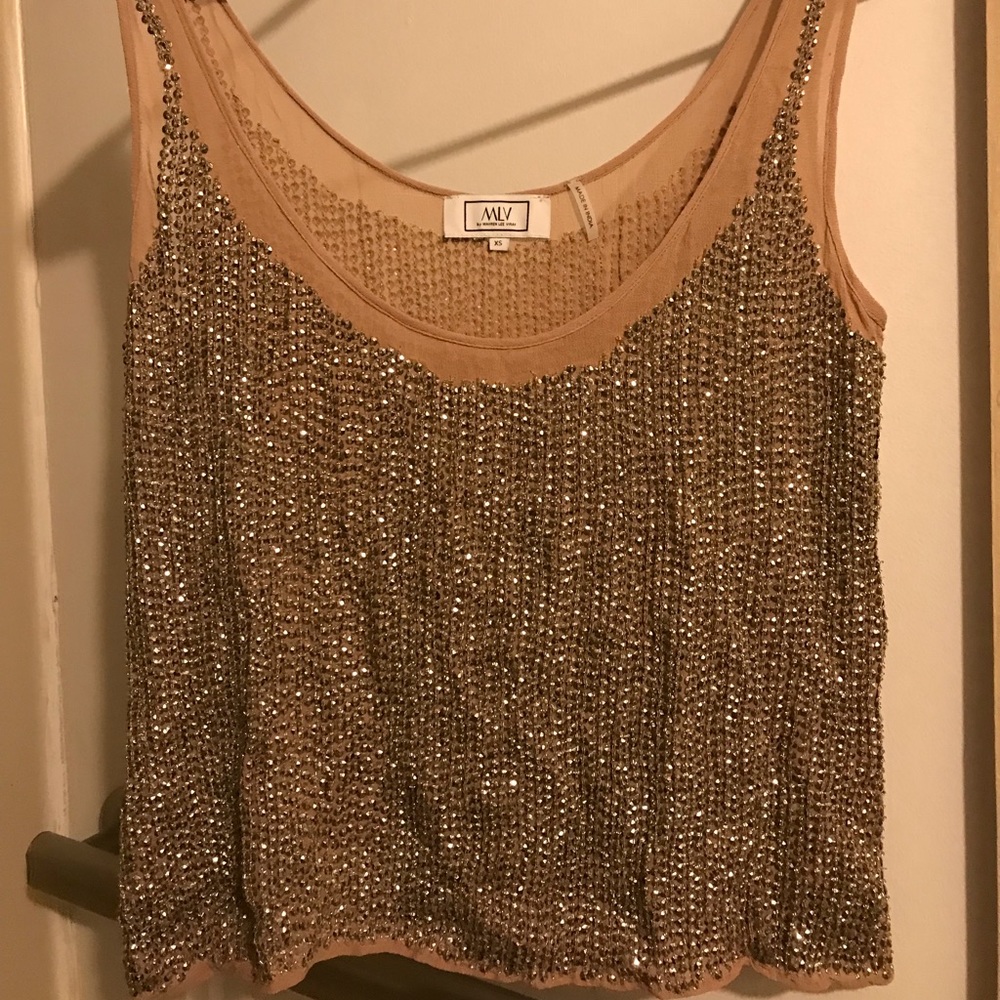 MLV Duma Sequin Sleeveless Top